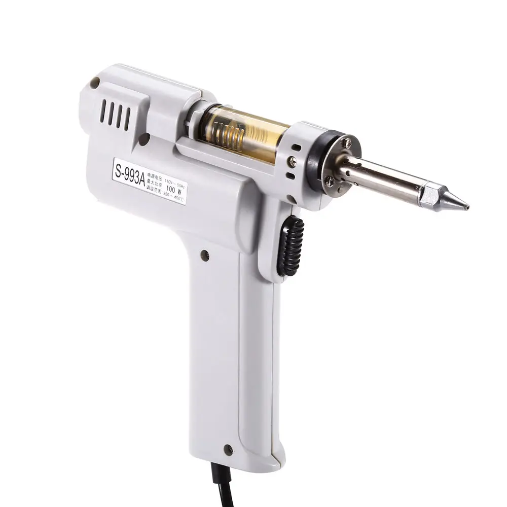 stainless steel electrode Desoldering Gun Electric Absorb Gun S-993A Vacuum Desoldering Pump Solder Sucker Gun 220V/110V 100W De-solder Gun cast iron welding rod