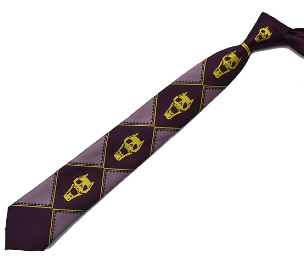 1PC JOJO JoJo's Bizarre Adventure KILLER QUEEN Heavens door Kira Yoshikage Tie Halloween Party Prop (3)