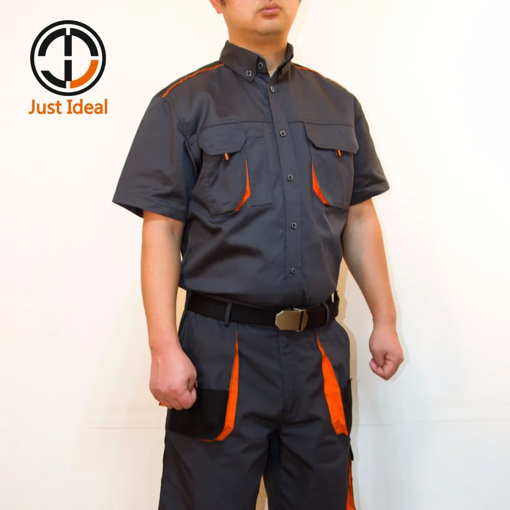 Achat Hommes de Chemise Chemise À Manches Courtes Hommes Casual Vêtements Avec Épaule Patch Chemise Des Hommes de Haute Qualité Multi Poche Chemise de Travail ID823