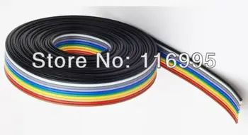 

FREE SHIPPING 10 meters 10PIN 28AWG FLAT CABLE MUTLI COLOR