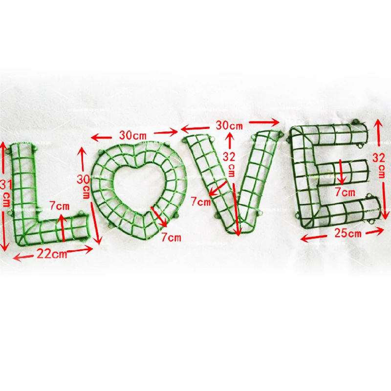 6pcs/lot Large Size Plastic Frame Flower Row Flowers Bent Sub-rack Supplies DIY Flower Wall Arches for Party Wedding Decoration