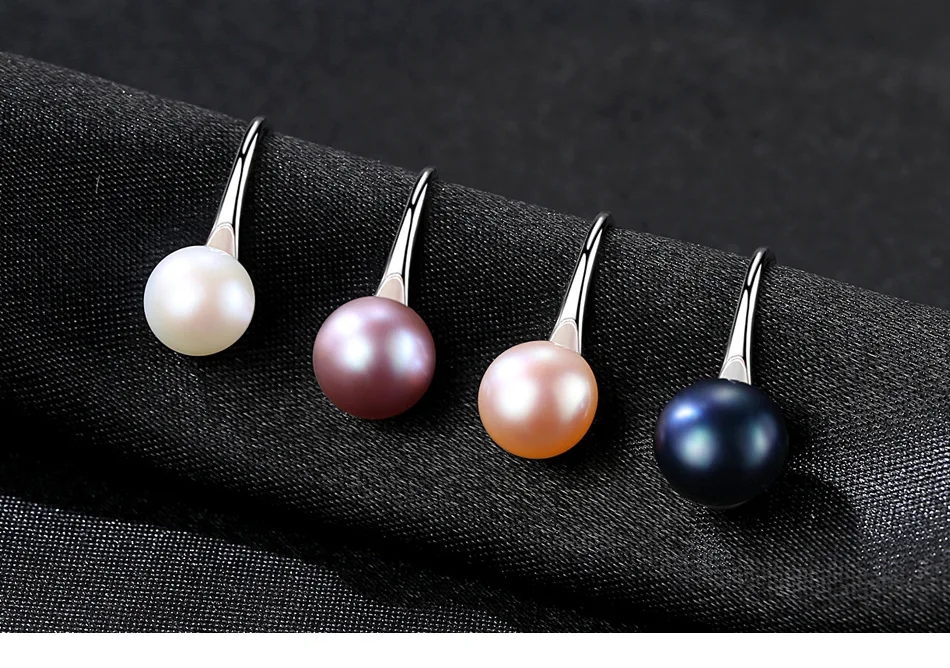 

S925 sterling silver earrings female natural freshwater pearl earrings CG18