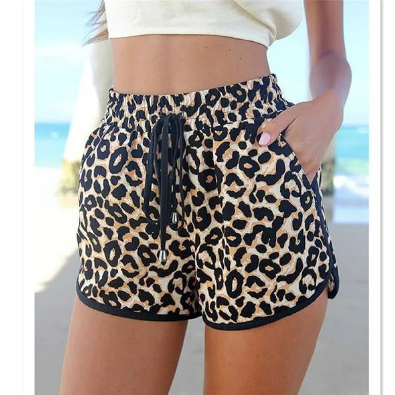 

Fashion Summer Shorts Women Leopard Print Trousers European & American Charming Sexy Ladies Casual Short Feminino Shorts