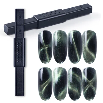 

1pcs Double Head Nail Art Magnet Stick Magic 5D Cat Eye Nail Gel Polish Magnetic Board Thick Strong UV Gel Painting Tool JI948