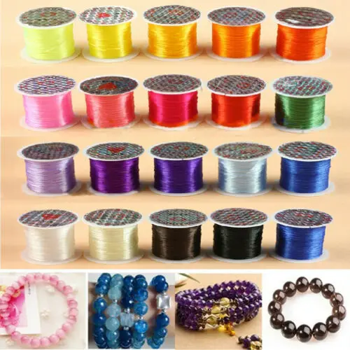 

Multicolor Strong Elastic Stretchy Beading Thread Cord Bracelet String For Jewelry Make