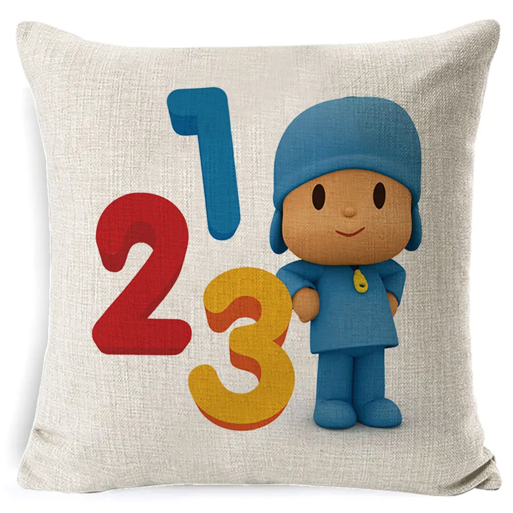 Fokusent покойо Элли Пато Loula Pocoyo собака утка наволочка квадратный простой