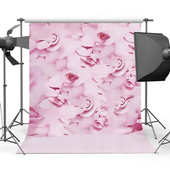 

Mehofoto Newborn Pink Flower Backdrop for Photography Floral Background for Photographers Photo Shoot cm-4537