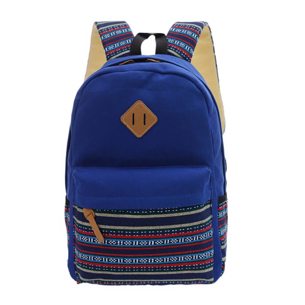Aelicy Для женщин рюкзак! Рюкзак для девочек, школьная сумка, ранец для путешествий, холщовый рюкзак для мальчиков, сумки для женщин, mochila feminina - Цвет: Синий