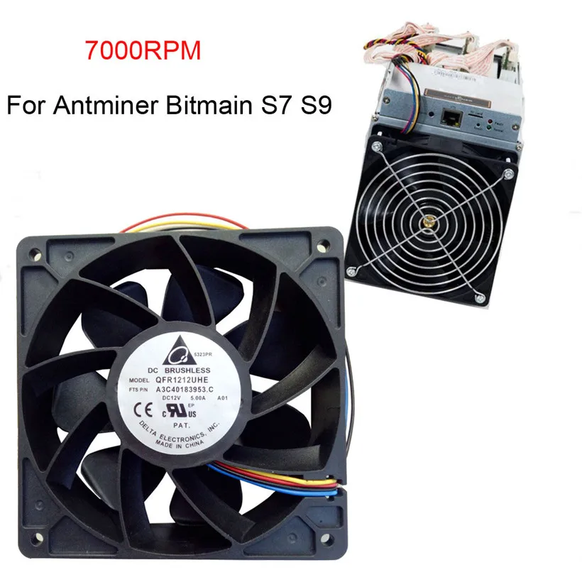 

CARPRIE 7000RPM Cooling Fan Replacement 4-pin Connector For Antminer Bitmain S7 S9 180126 drop shipping