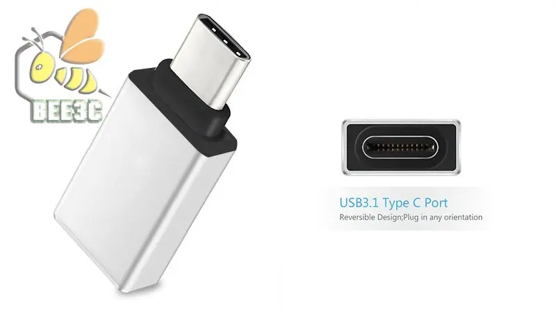 Металлический USB C Тип-c Тип C "папа" в USB 3,0 Женский конвертер адаптер OTG для Macbook супер книга Chromebook Pixel Nexus ZUK huawei 300