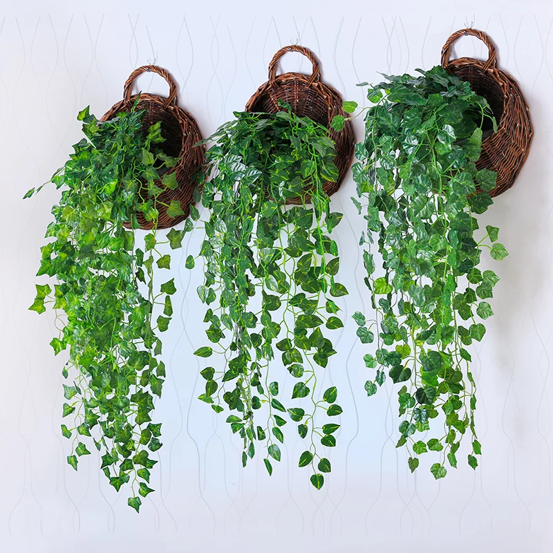 90cm Home Decor Artificial Plants Green Ivy Leaves Artificial Grape