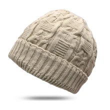 1 шт. модные теплые шапки осень-зима, вязаные шапки для женщин и мужчин, полосатые двухслойные шапки Skullies Beanies Gorras para hombre