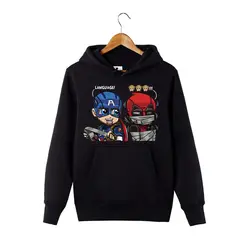Капитан Америка Sweatershirt фильма Дэдпул балахон мастер с капюшоном свитер пуловер Мстители