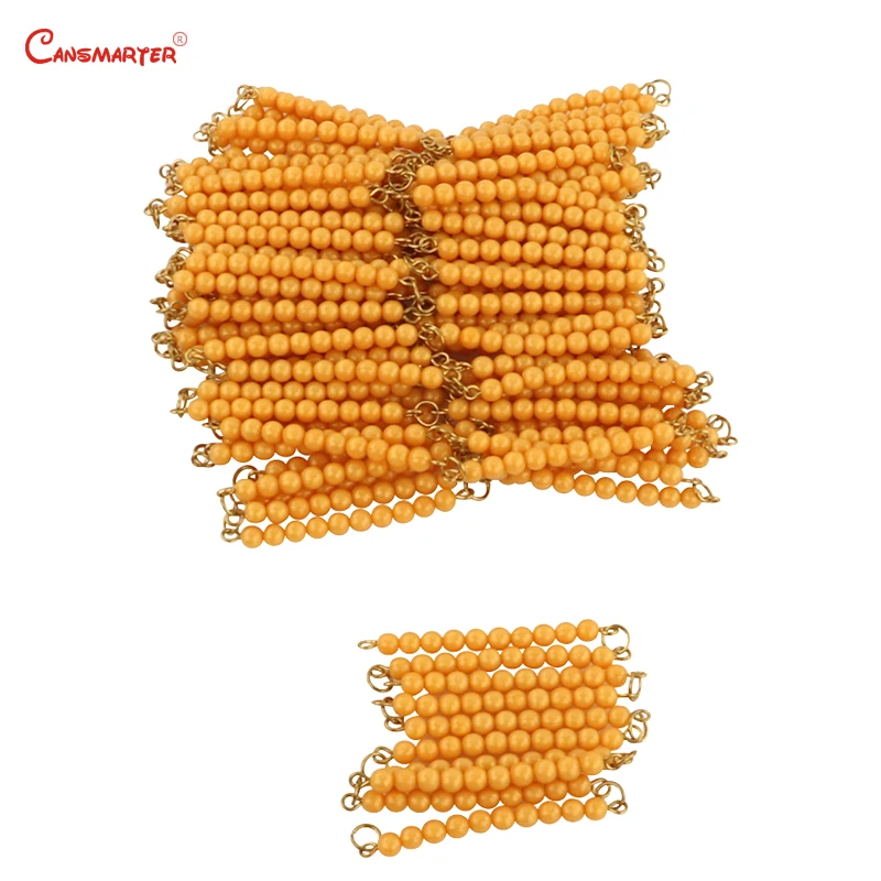 

Montessori 100 Bead Chains&1000 Bead Chains Math Educational Toys Teaching Toy Early Eduation Beads Number Games MA114--3