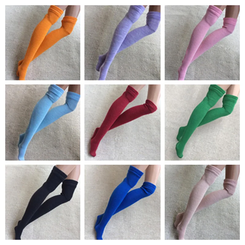 Doll Clothes Accessories Doll Accessories 1 Pair Solid Color 1/6 Doll Stocking Blyth Momoko OB Azone Socks 30cm Doll Clothes Accessories