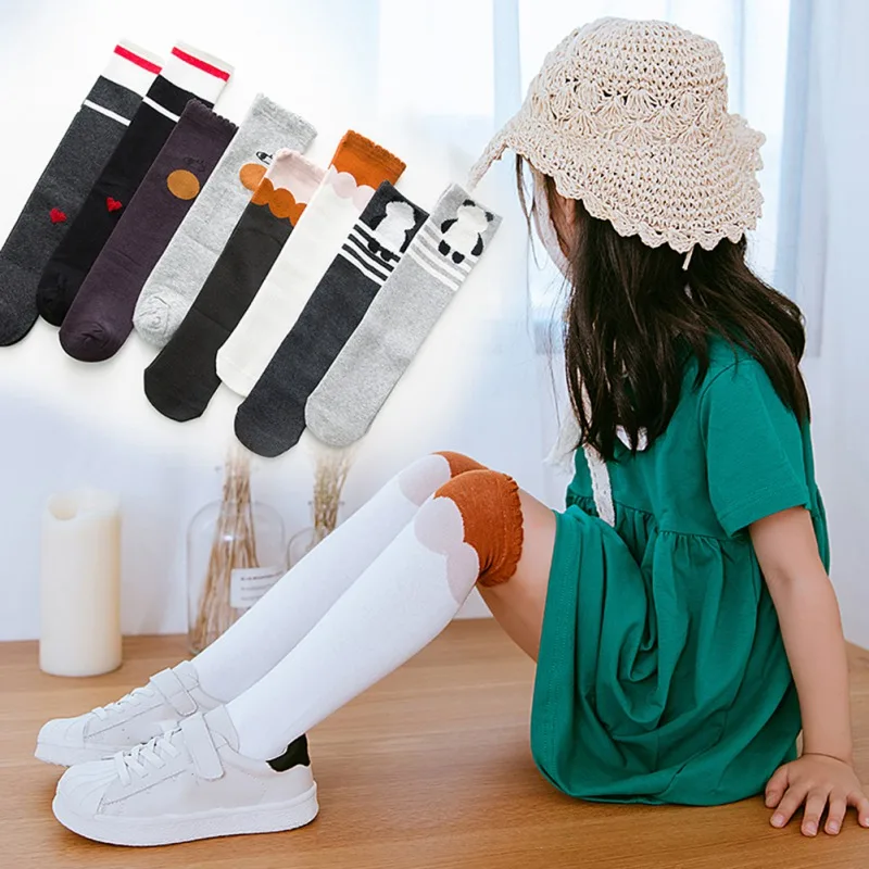 

1 Pair Unisex Lovely Kids baby Socks Knee girl Boy Infant Toddler Socks animal infant Soft Cotton socks