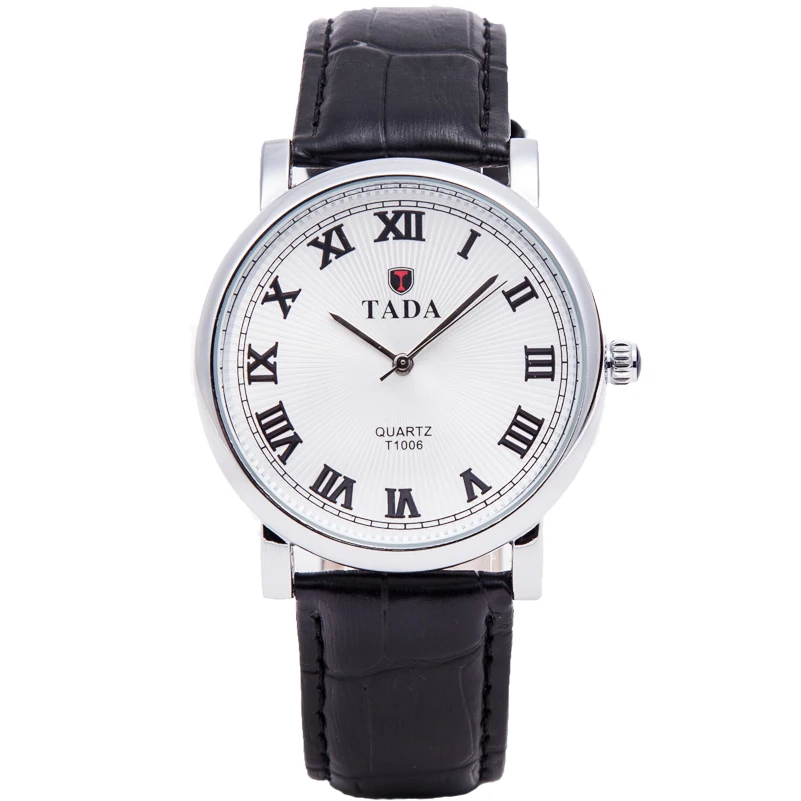 

Top Luxury Brand TADA Men's Genuine Leather Watches high quality Japan imported quartz movement 30M deep water proof watches