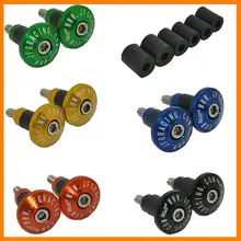  font b Motorcycle b font Hand Grips Block Anti Vibration Handle Bar Ends Weights Grip