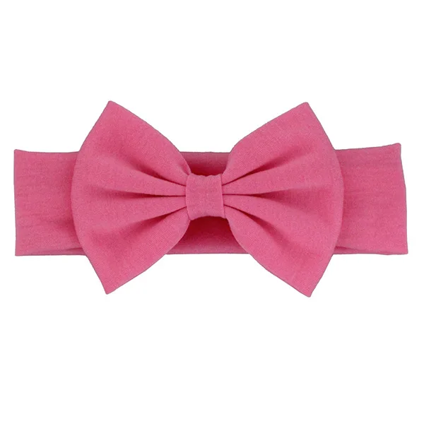 10pcs/lot High Quality Kids Cotton Headbands With 11CM Bows For Birth Girls Top Quality Headwear - Цвет: 11