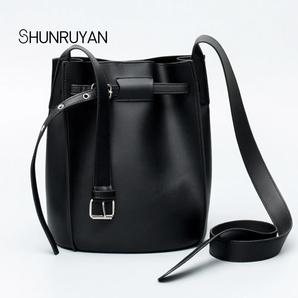 

SHUNRUYAN 2018 New Brand Design Fashion Bucket Elegant Women Bag Ladies Bag Shoulder Bag Crossbody Package Stars Models