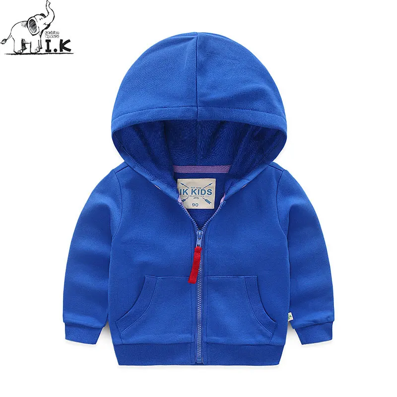 I.K Baby Boys Girls Spring Autumn Hoodies Blue Red Coats Children