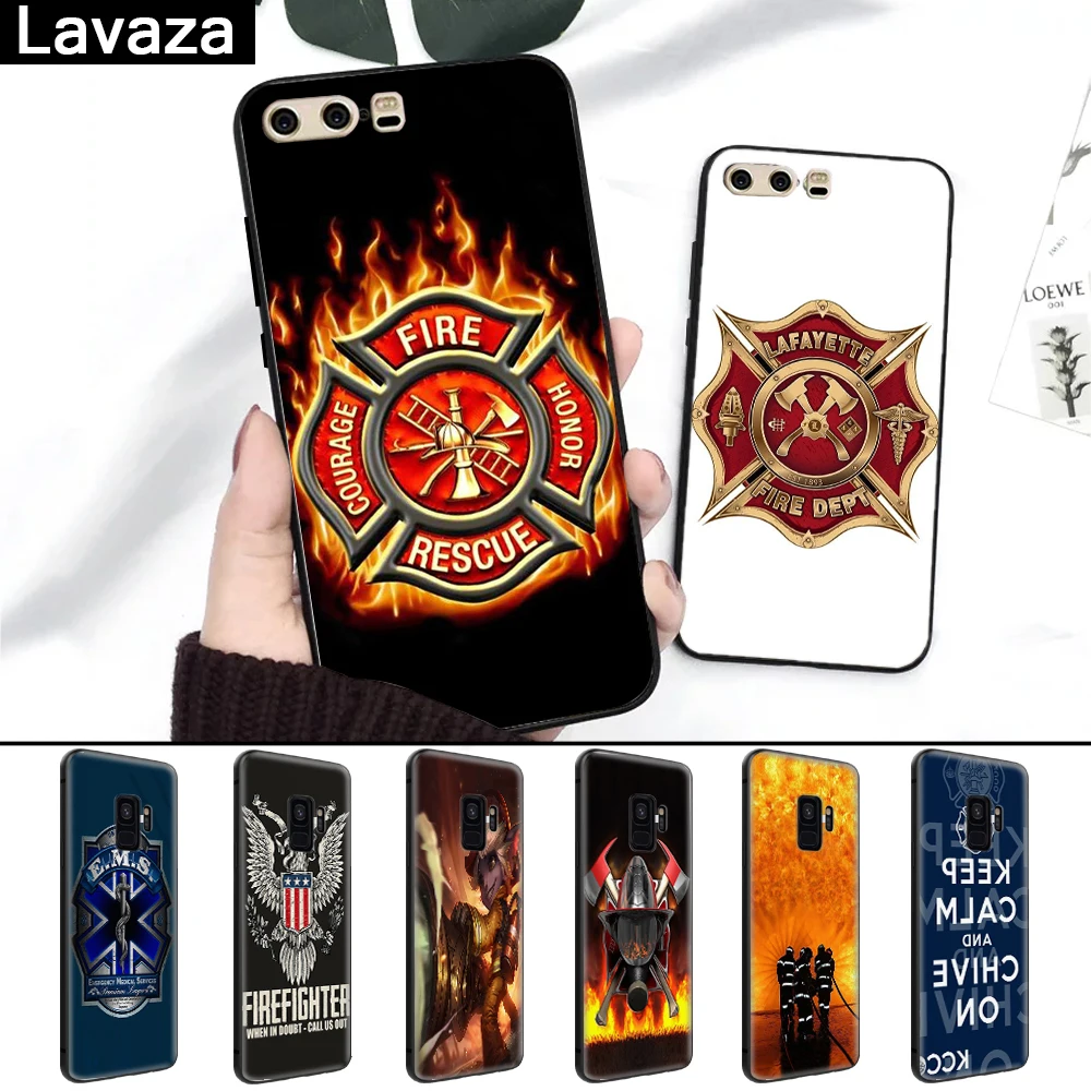 

Lavaza Firefighter Fire EMS Rescue Silicone Case for Huawei Mate 10 Pro 20 30 Lite Nova 2i 3 3i 4 5i Y6 Y5 Y9 2019 Y7 Prime