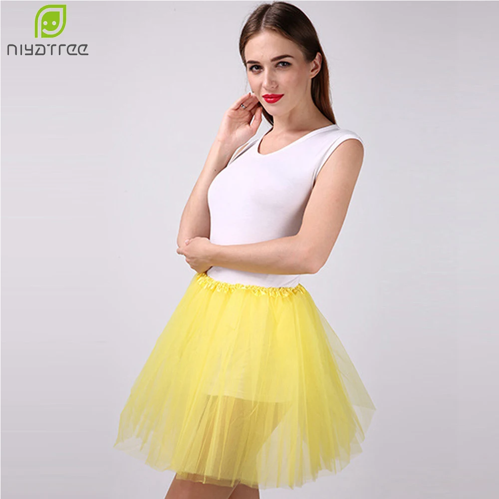 Ladies Women Tulle Tutu Skirt Dresses Ballet Puffy Dancewear Chiffon 2