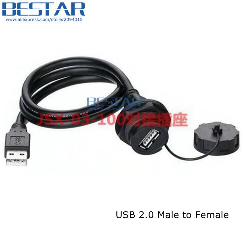 USB 2,0 IP67 impermeable USB 2,0 IP 67 Cable conector 1m 3 pies USB toma a  prueba de agua|usb 2.0|usb connector cableusb cable connector - AliExpress