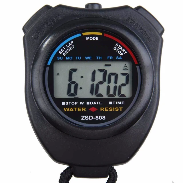 LCD Chronograph Digital Timer Stopwatch Sport Counter Odometer Watch Alarm High LCD Chronograph Digital Timer Stopwatch Sport Counter Odometer Watch Alarm High