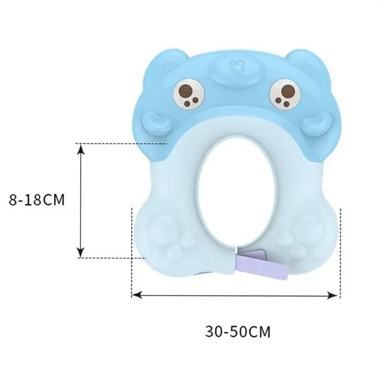Регулируемый нулевой День рождения Дети Кепки Шампунь Душ Купание мытье волос протектор Симпатичные Tpe водонепроницаемая шапочка для ванной Товары для детей