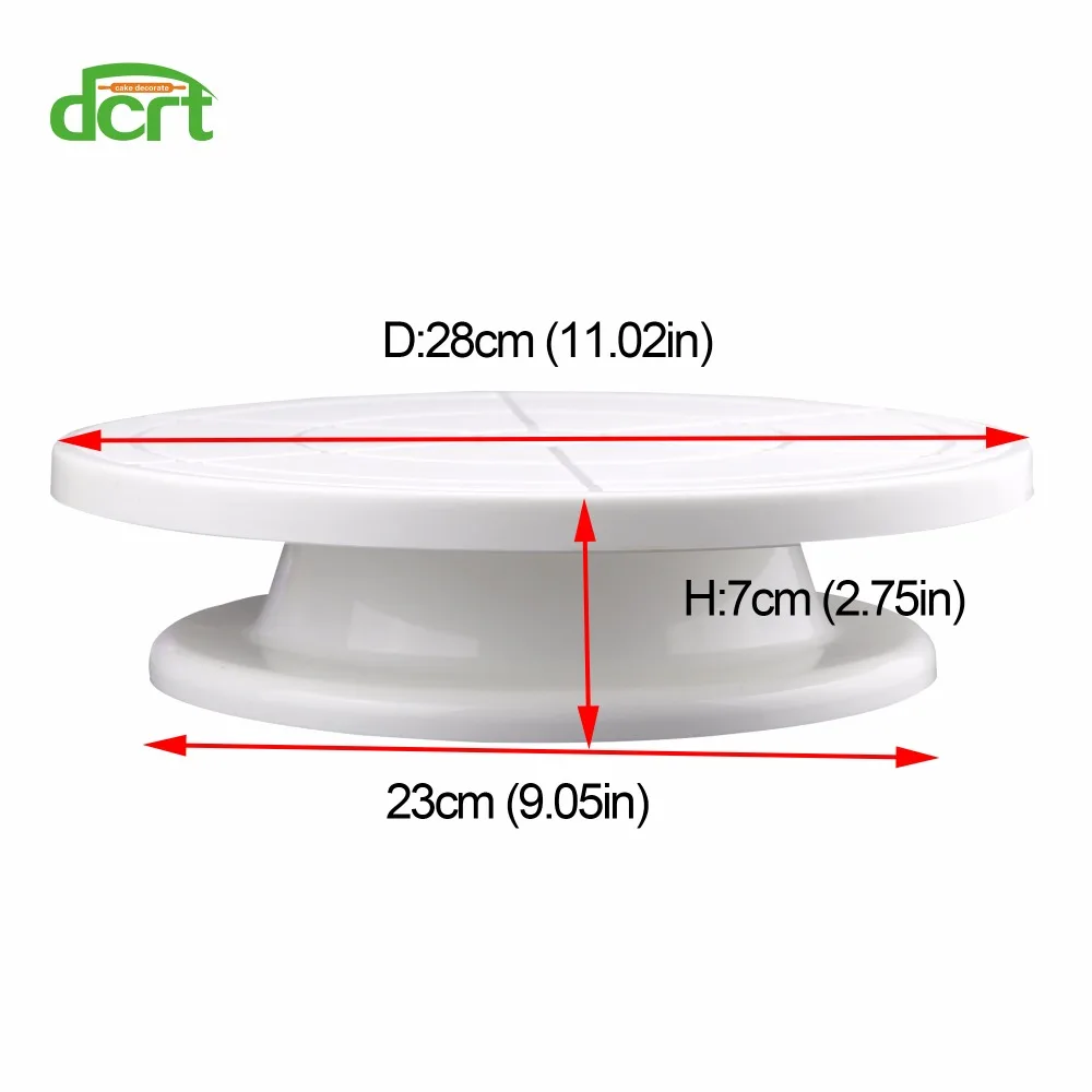 DCRT пластиковый торт проигрыватель нескользящий торт вращающийся стол торт украшения инструменты DIY торт стенд поворотные пластины инструменты для выпечки Инструменты