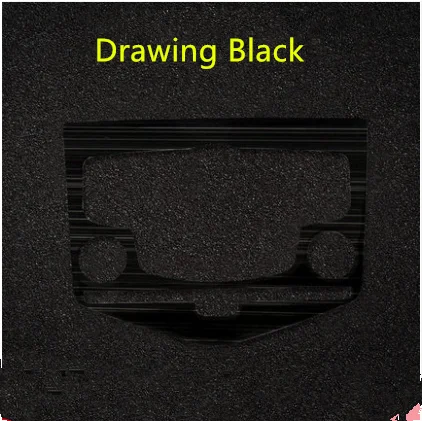 Рама из нержавеющей стали для центральной консоли перчатка/Литые молдинги для Chevrolet Cruze 202009 10 11 12 13 14 15 AAA054 - Название цвета: Drawing Black A