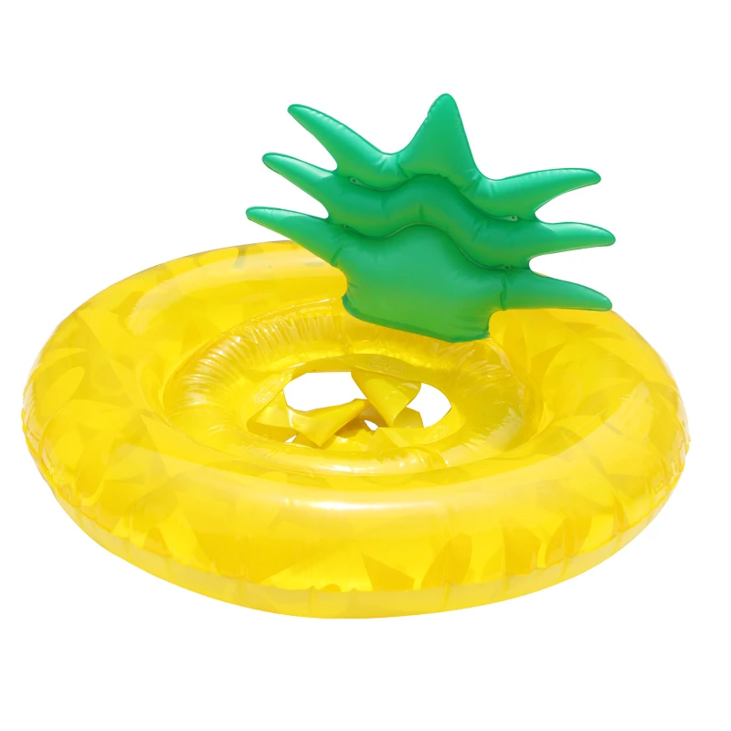 

Children's pineapple swimming ring baby inflatable yellow pineapple pedestal buoy wholesale
