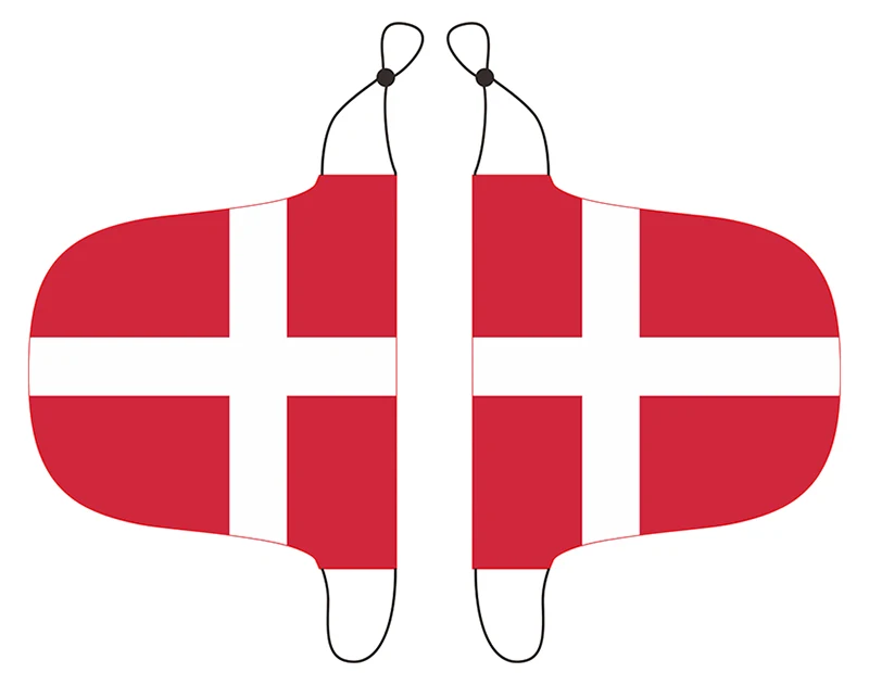 

denmark flag car mirror cover (set of 2) flag sock