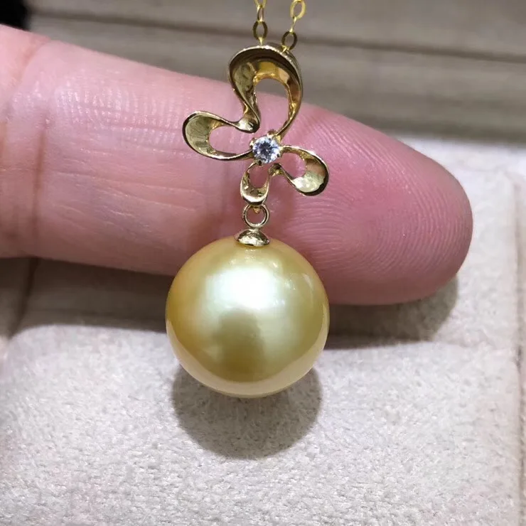 

Solid 18K Yellow Gold Pendant Connector Bead cup and bail 18Karat Solid 18ct Dangle Pendant Findings DIY Fashion Jewelry Making