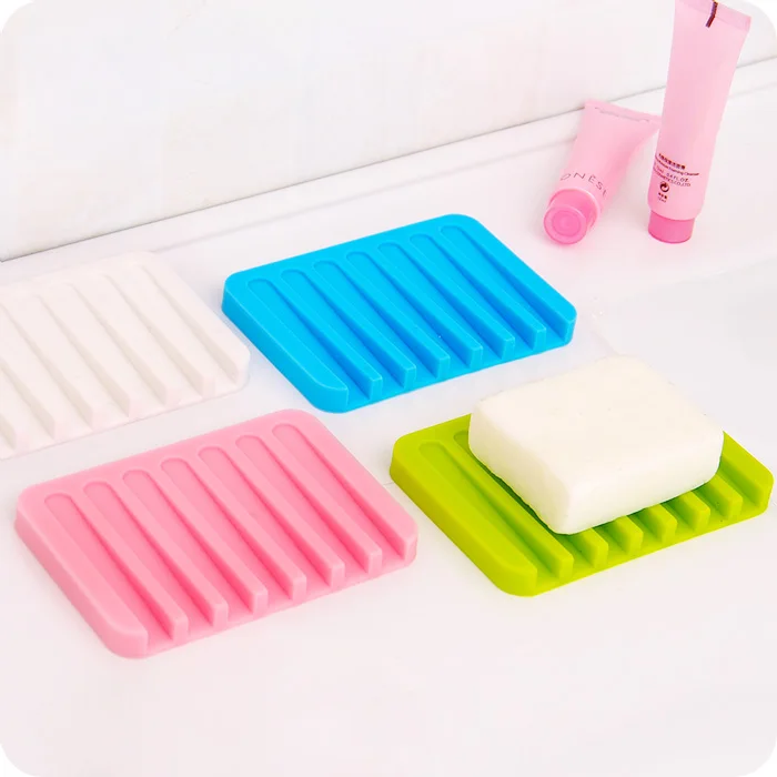 

1pc Silicone Soap Leak Soap Storage Rack
