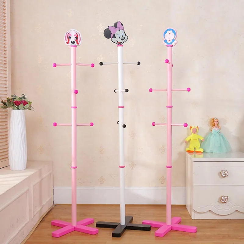 138cm 6 Hooks Children Cloth Coat Racks, Floor Standing Hall Furniture,
Simple Wooden Clothes Shlef, Bedroom Living Room Stands