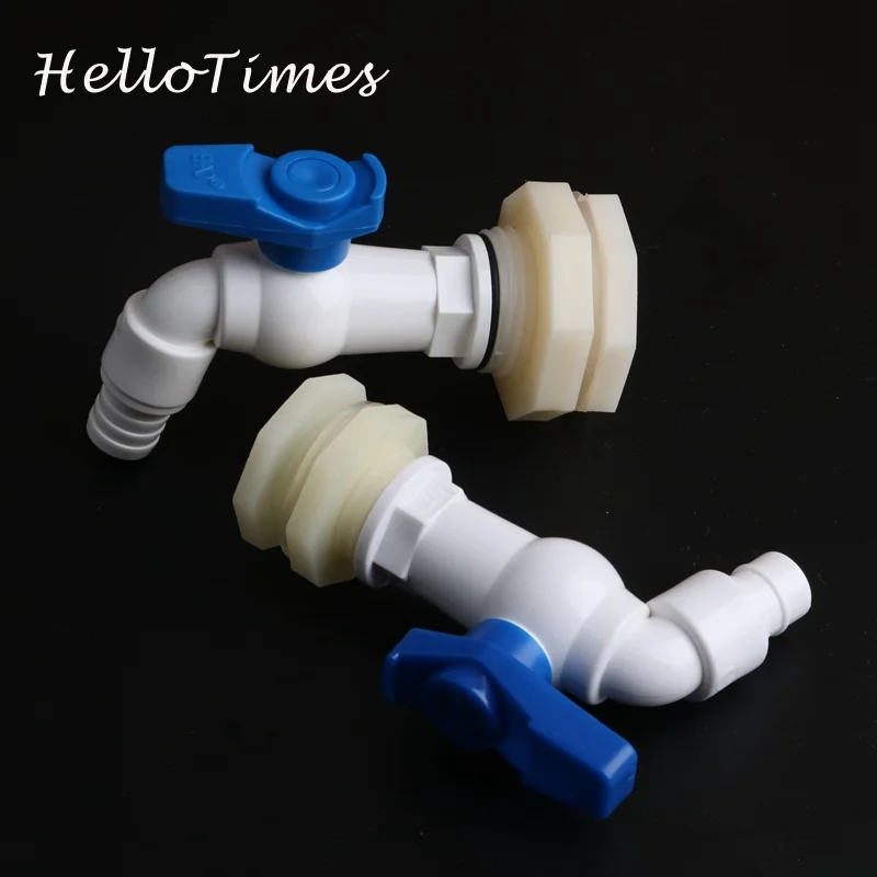 

1pc Fish tank Bulkhead Pipe Joints ABS 1/2" 3/4" Valve aquarium water inlet outlet connector water tank drainage For Winemaking