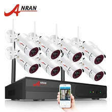 ANRAN 8CH Wifi NVR Wireless CCTV System With 1080P HD H.264 Outdoor Night Vision Security Camera Video Surveillance System