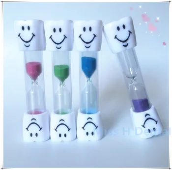 

3pcs Dental Children Kids Toothbrush Timer 3-Minute Smile Sandglass Tooth Brushing Hourglass dental clinic gift