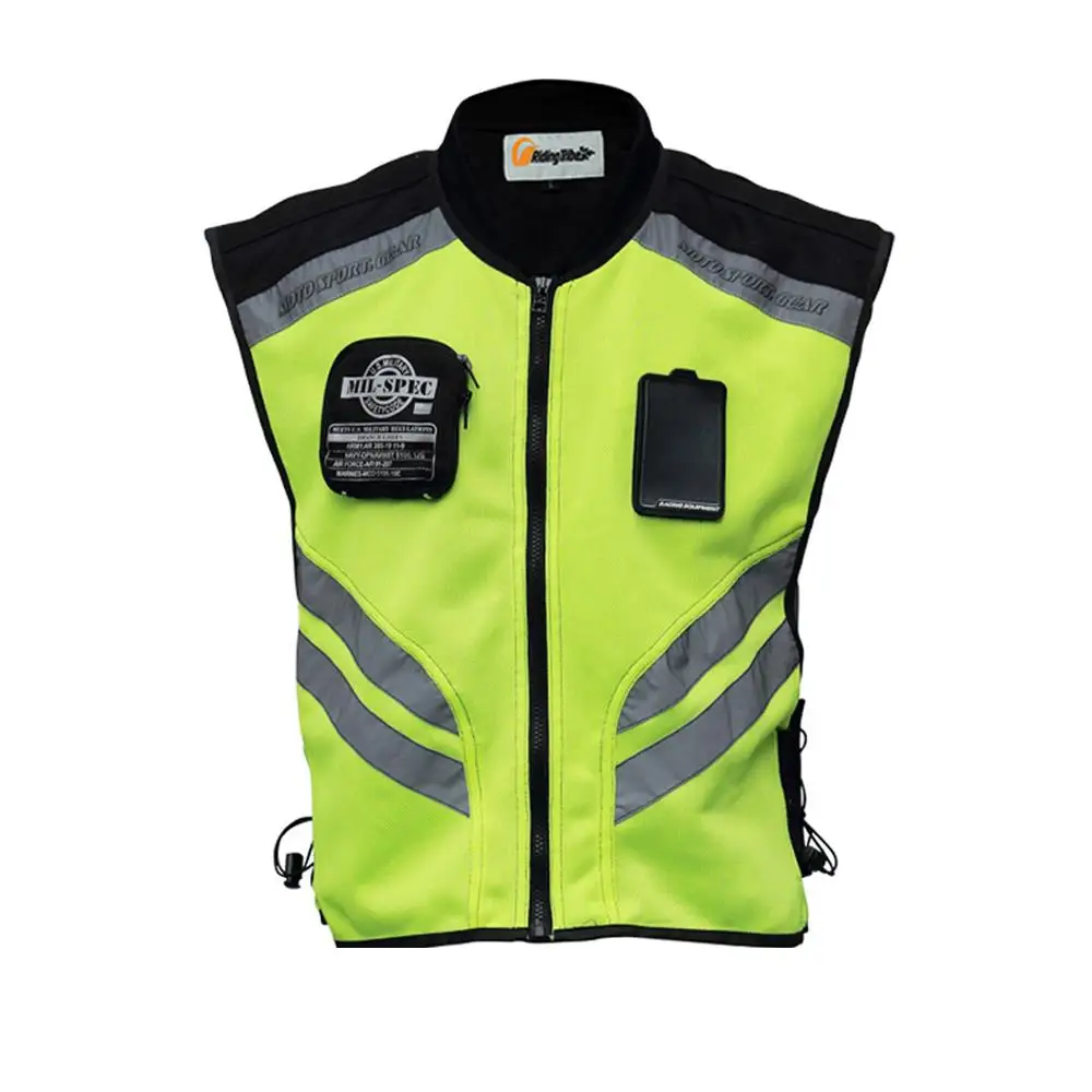 

Riding Tribe Motorcycle Vest Motorbike Motocross Jacket Reflective Safety Motorbike Jacket Sleeveless Sports Racing Moto Vest