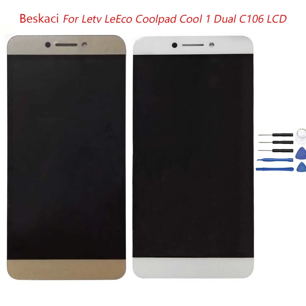 Beskaci Экран для Letv LeEco Coolpad Cool1 двойной C106 ЖК дисплей Дисплей Сенсорный экран Панель