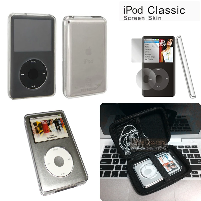 Прочная жесткая коробка для хранения + чехол с кристаллами Чехол iPod Classic 80 ГБ 120