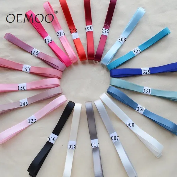 

5M/lot Pick Size 6mm 9mm 25mm 38mm 100% polyester double faced satin ribbon
