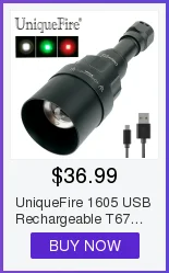 UniqueFire 5 режимов HS-802 XM-L2 1200LM черный факел белый свет закаленное стекло объектив светодиодный фонарик для ночного кемпинга и езды