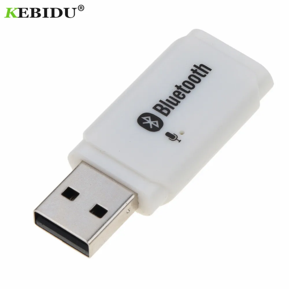 Kebidu мини USB беспроводной адаптер Bluetooth 5,0 аудио стерео приемник автомобильный комплект с микрофоном для компьютера Автомобильный плеер динамик