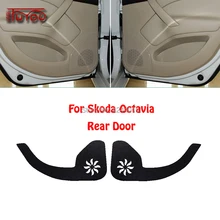 Для Skoda Octavia, автомобильные накладки для внутренней двери, защита от царапин, противоударные декоративные накладки, автомобильные наклейки, 4 шт