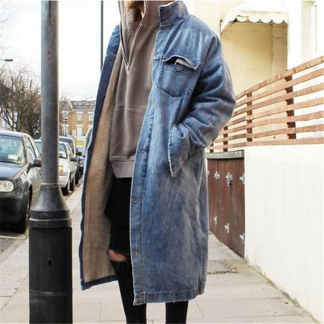 denim trench coat mens