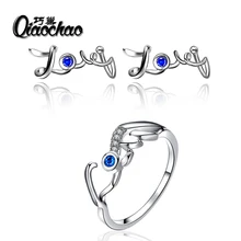 Wholesale Luxury Vintage 925 Sterling Silver-color Earrings Snow Dance Jewelry Sets For Women E551/R289