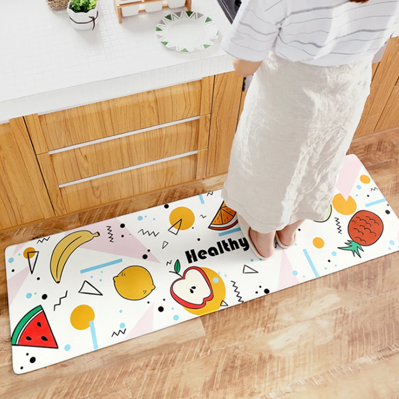 45x150cm square cartoon non-slip fruit carpet mat sleek minimalist cute home floor mat home bathroom door mat rough carpet mat